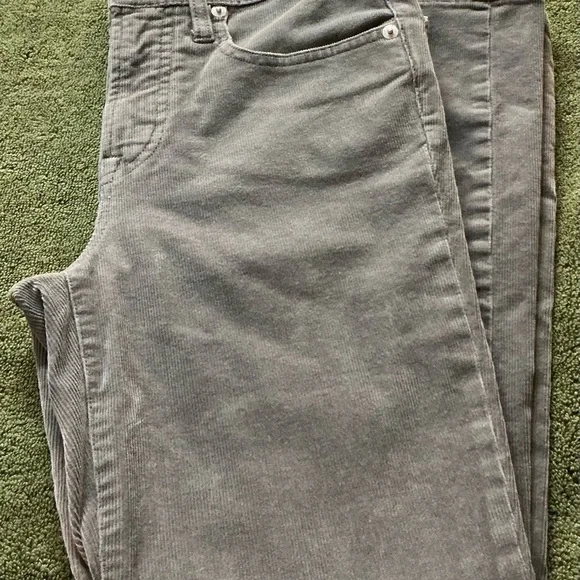 J. Crew Vintage Slim Straight Gray Corduroy Pants Sz 26P - Picture 16 of 16
